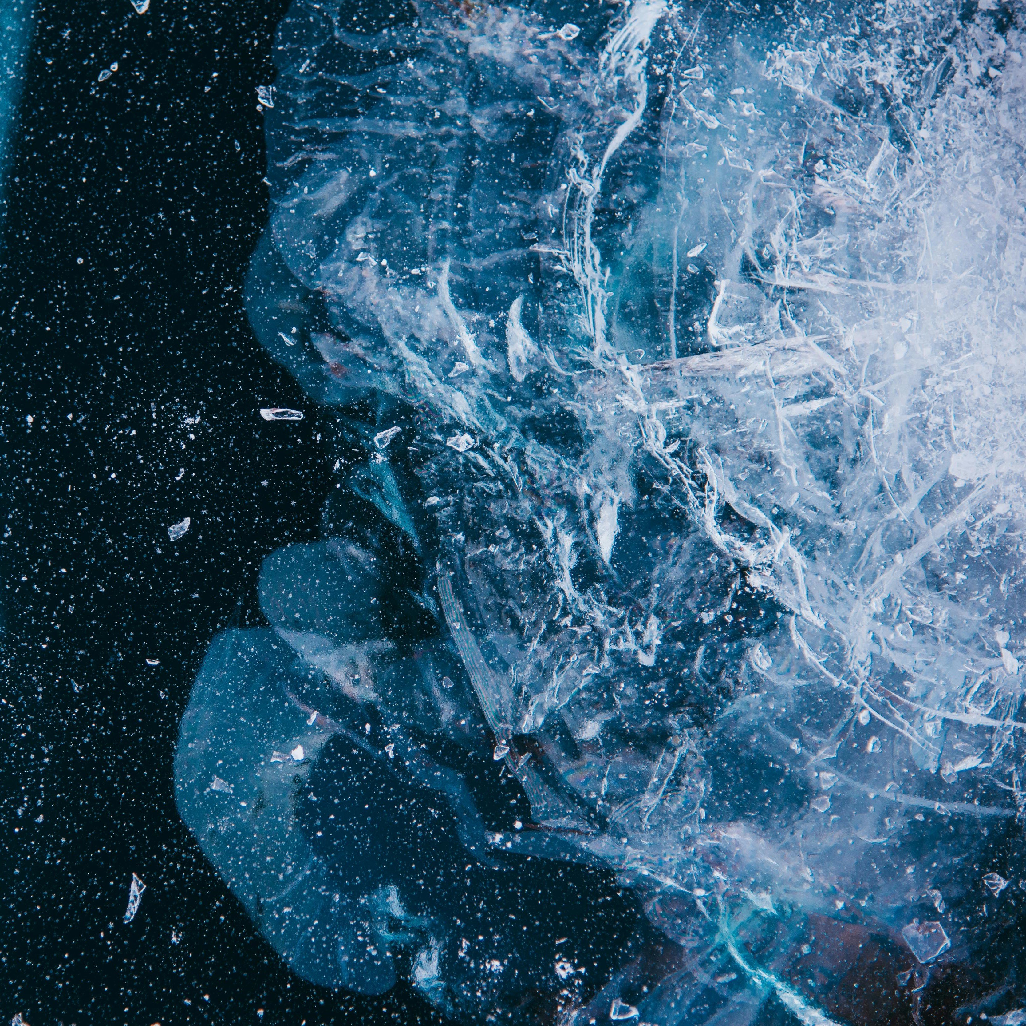 Explosion of a frozen surface